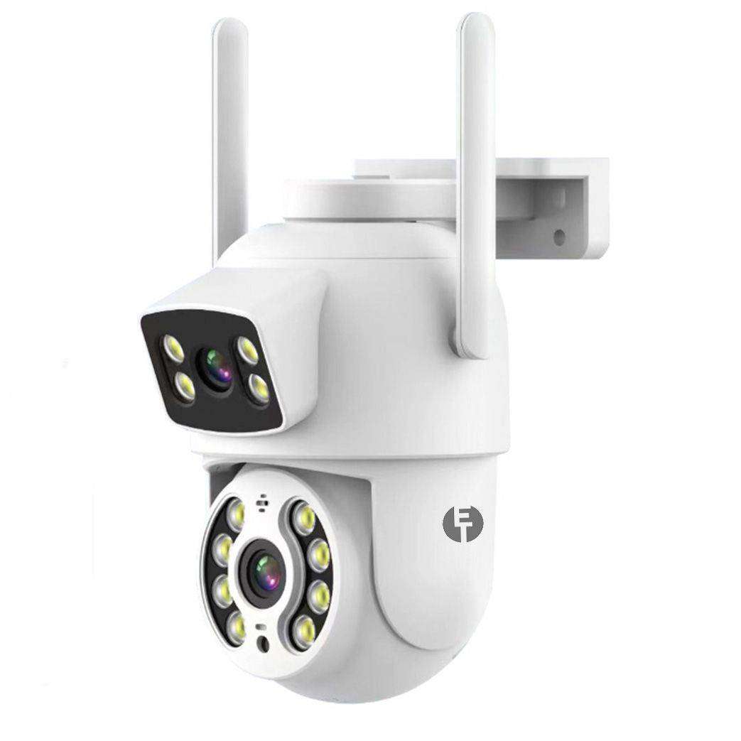 Q29 Dual-Lens Outdoor Security Camera - 3MP 2K WiFi - Alexa & AI Tracking