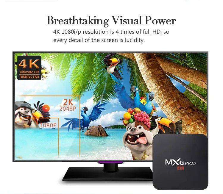 MXQ Pro 4K Android TV Box (12.0) | 5G WiFi | Ram 4g-Wifi-5g Core (Netflix/Disney loading Error)