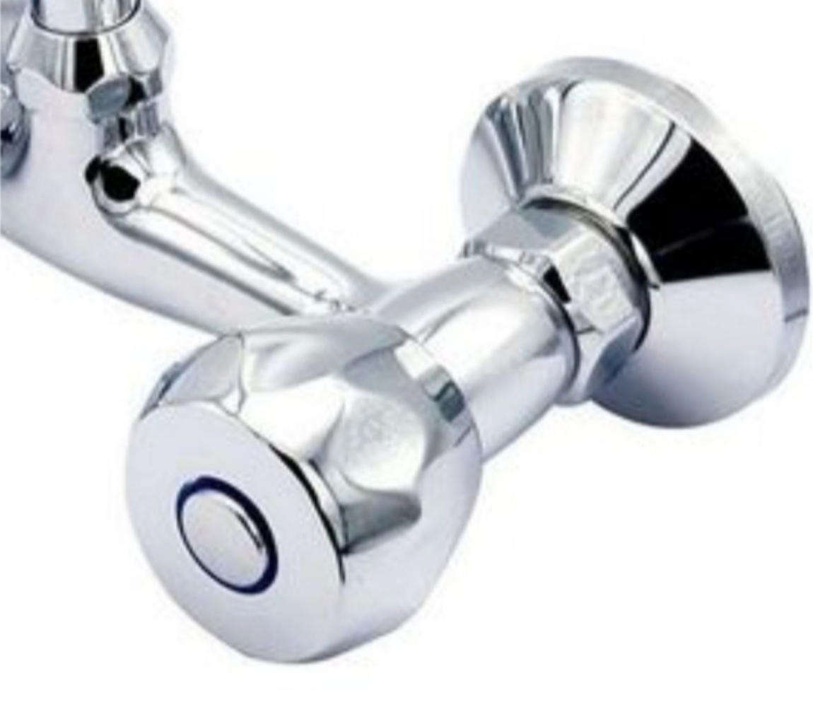 AIYI AY406-048 Kitchen Sink Dual Tap Wall Mixer Faucet