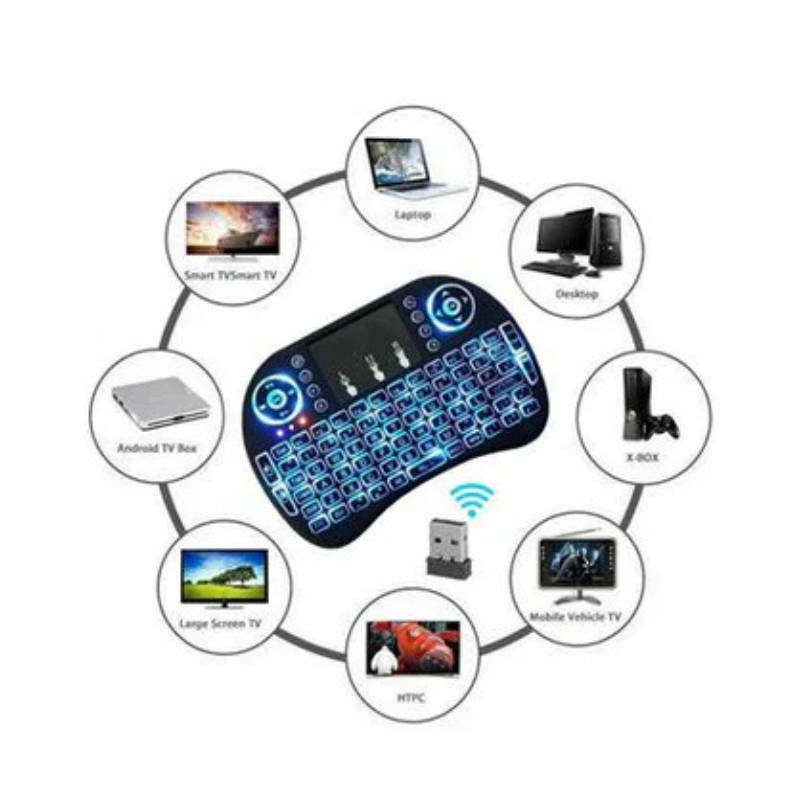 Android Tv Box Backlit Mini Wireless Keyboard