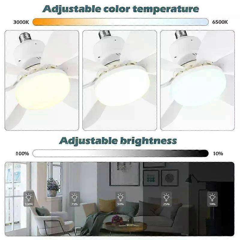 30W Ceiling Fan Led Light  E27 with Remote Control