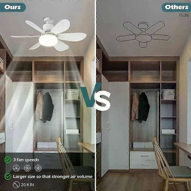 30W Ceiling Fan Led Light  E27 with Remote Control