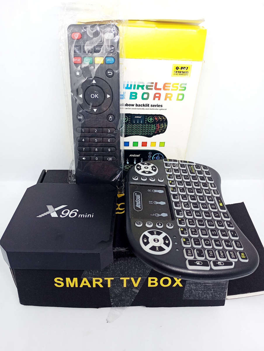 X96 Mini 16GB Android TV Media Box & Backlit Keyboard