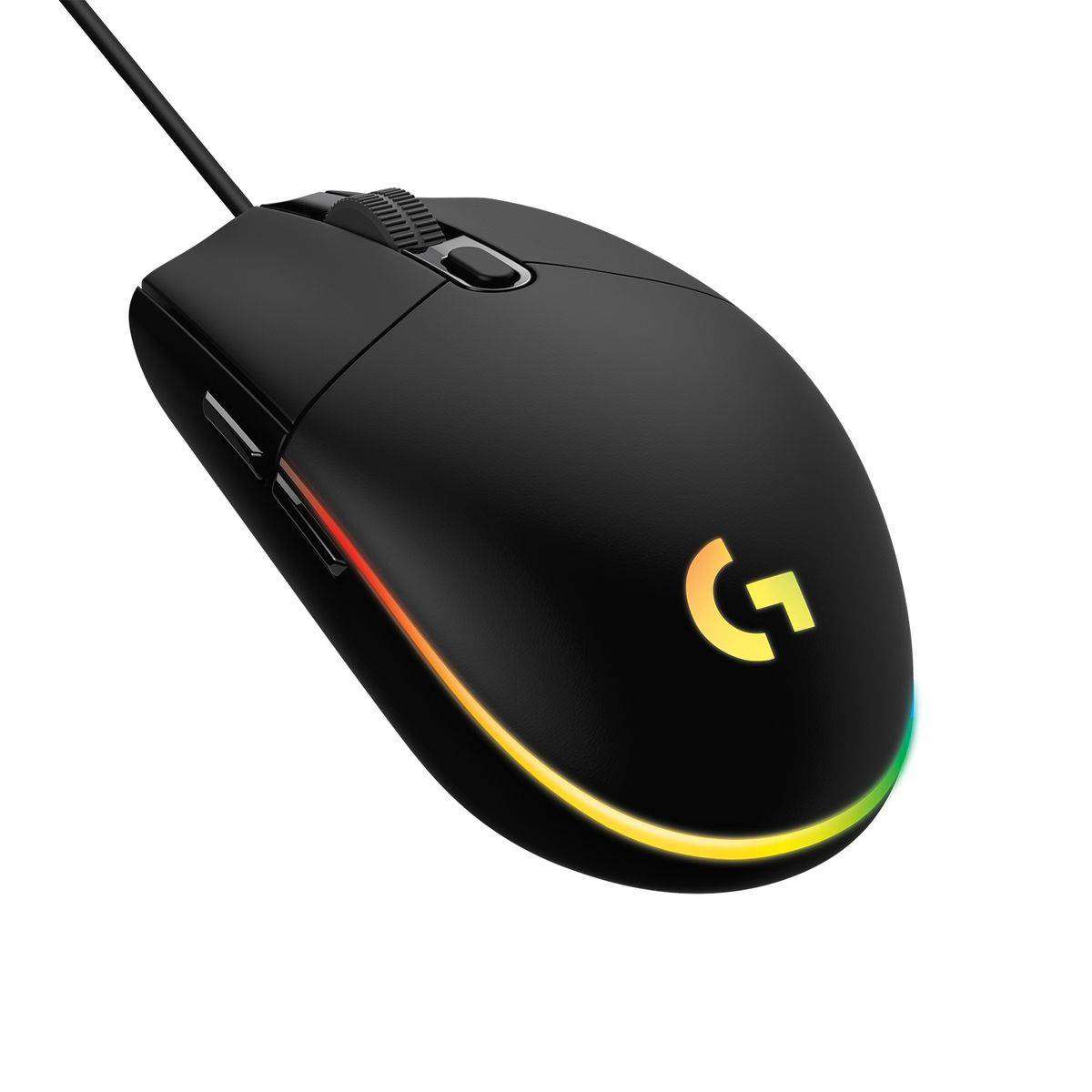Logitech G102 USB Gaming Mouse with LIGHTSYNC RGB Colours - Black