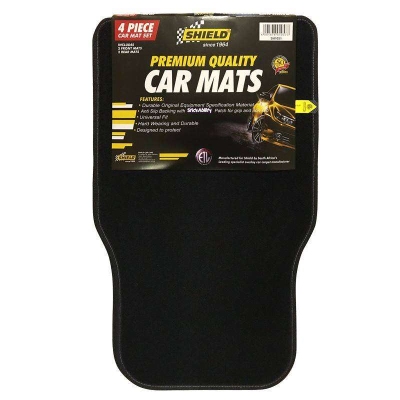 Shield Universal Promo Black Mat with Standard Grey Binding - 4 Piece