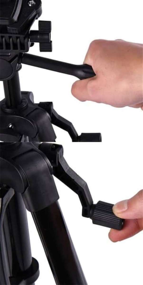 3366 Portable Tripod with Adjustable Height and Phone Holder