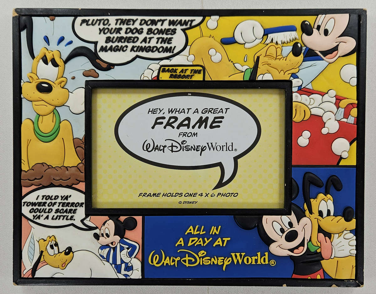 Mickey and Pluto 3D Rubberised Photo Frame