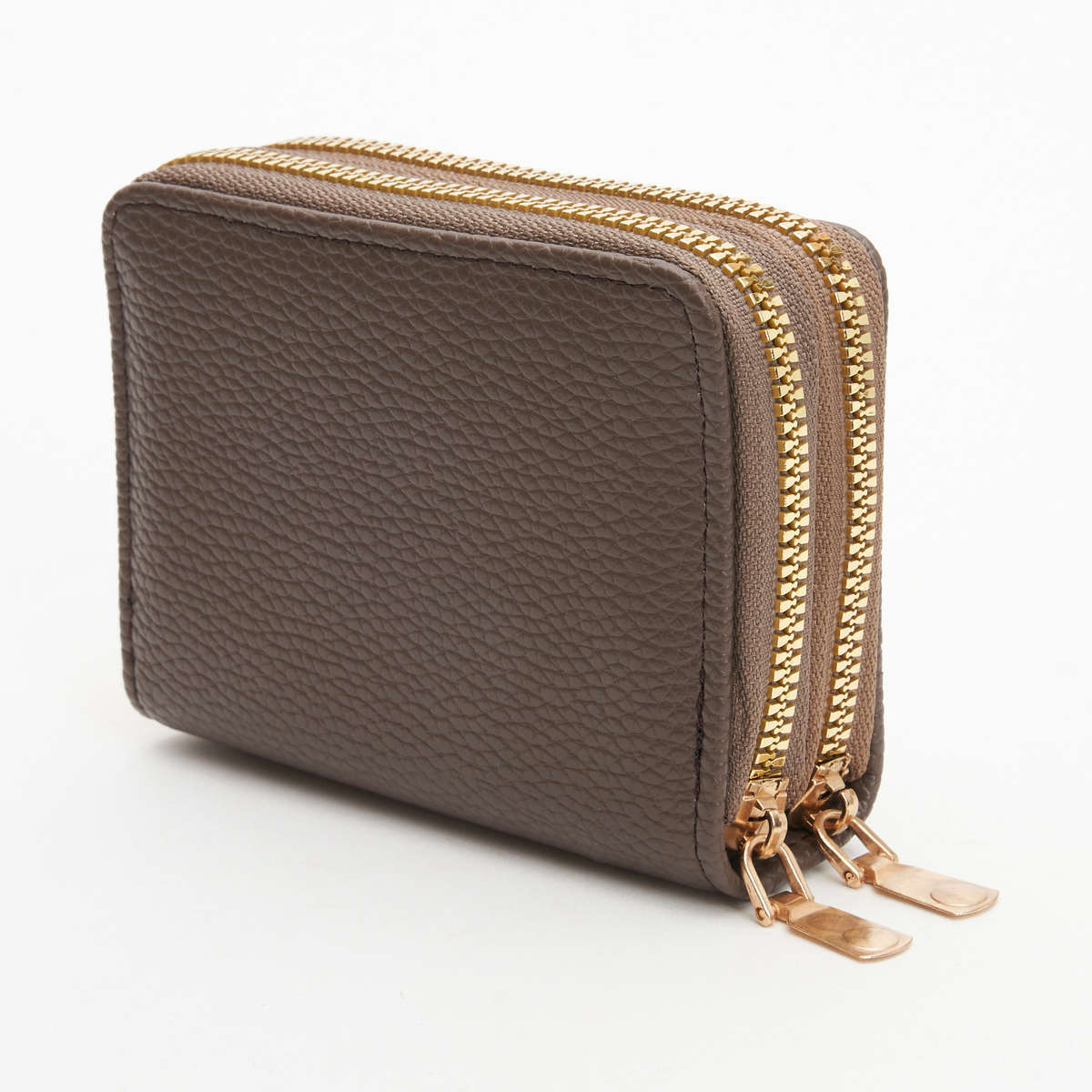 Luxora Double Zip RFID Wallet - Brown