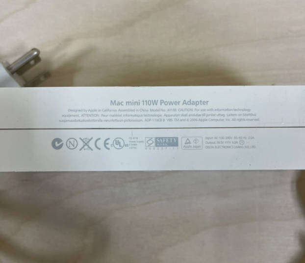 Original Apple A1188 A1176 A1283 Mac Mini Power Supply Adapter Charger 110W 18.5V 6.0A