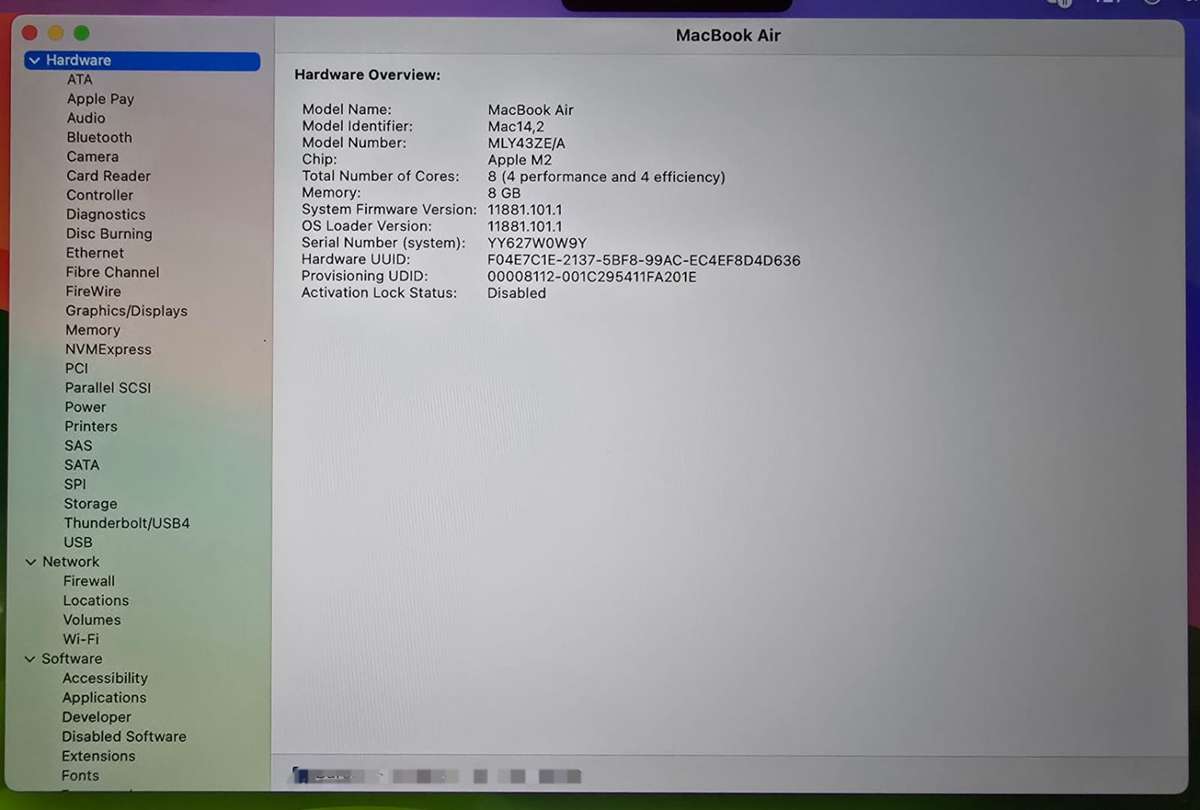 Apple MacBook Air 13, M2: 8Gb Unified Memory, 512Gb SSD Storage