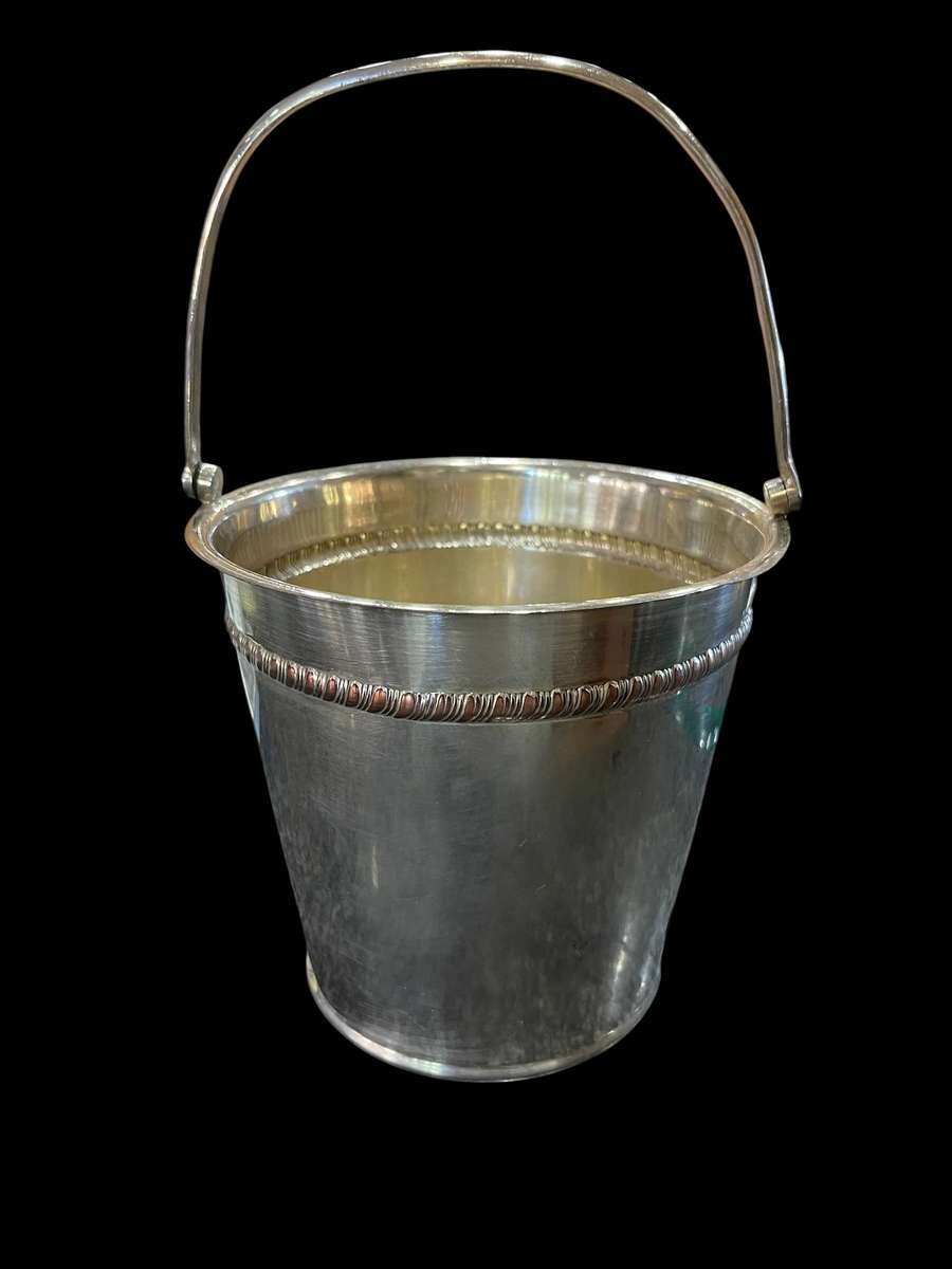 Ice bucket silver plated