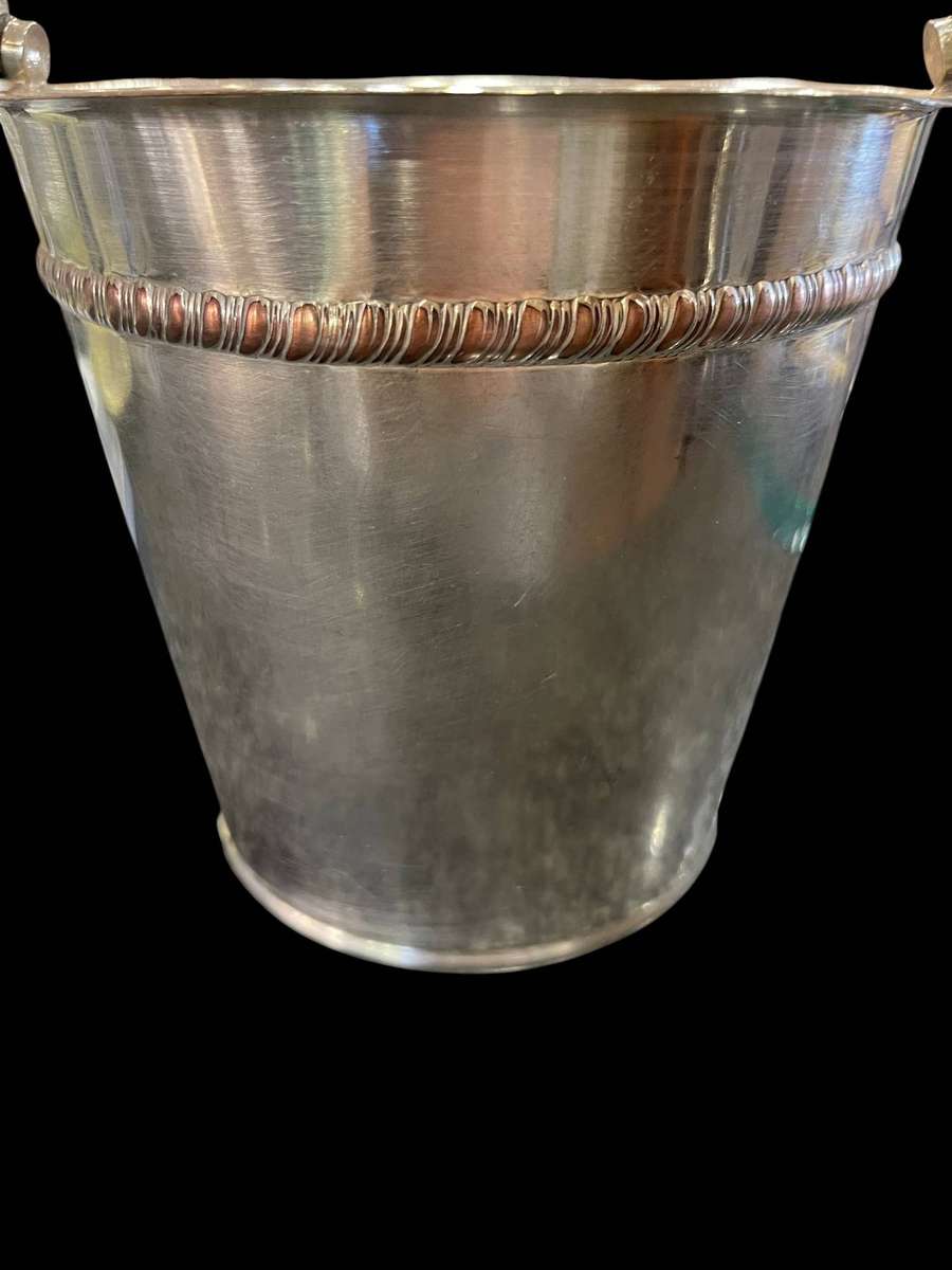 Ice bucket silver plated