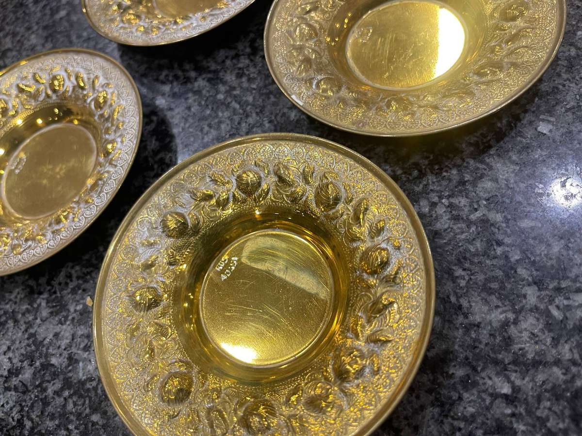 Bowls brass x4 small