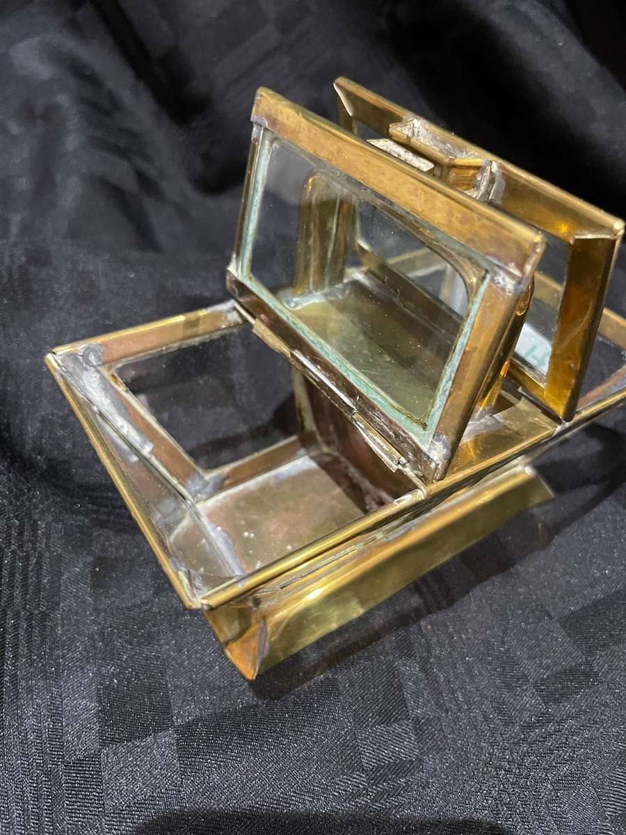 Jewellery  box French brass antique