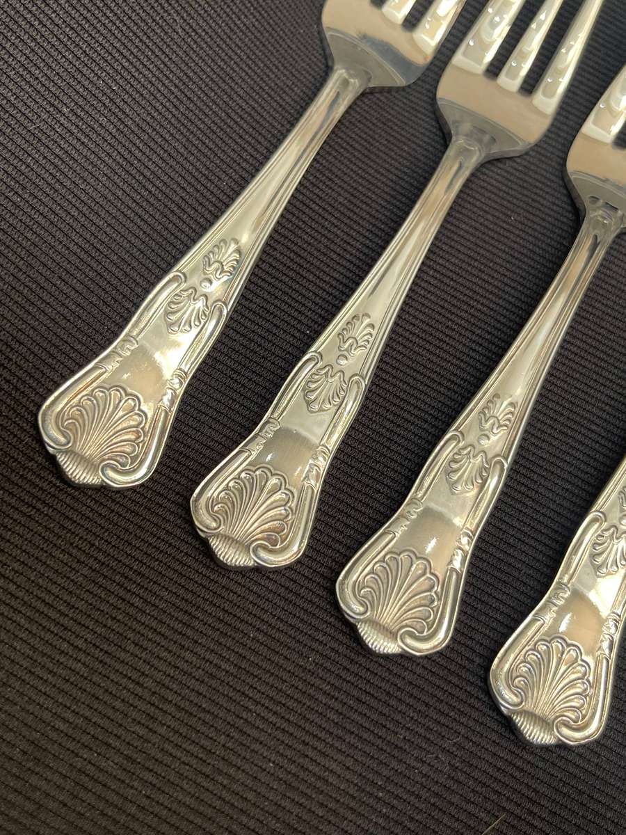 Cake forks Kings pattern x6