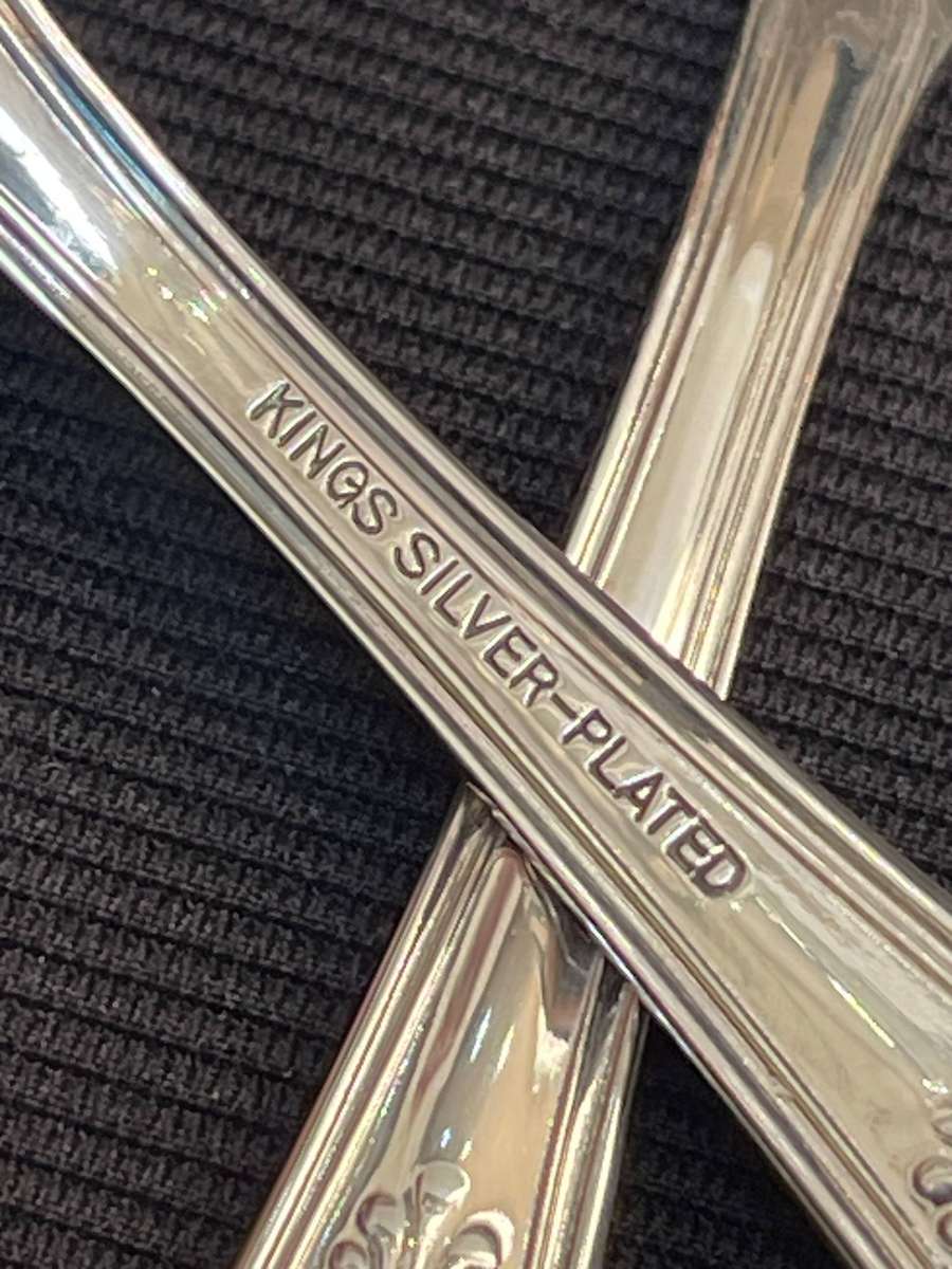 Cake forks Kings pattern x6