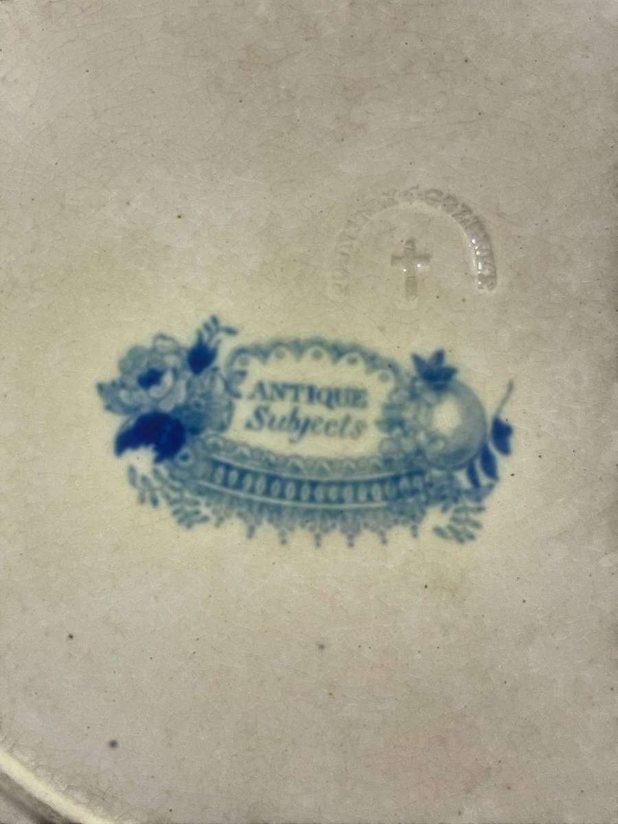 Plate display antique