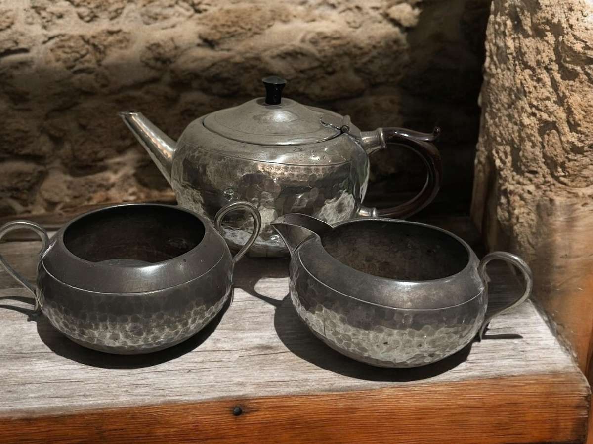 Pewter tea set