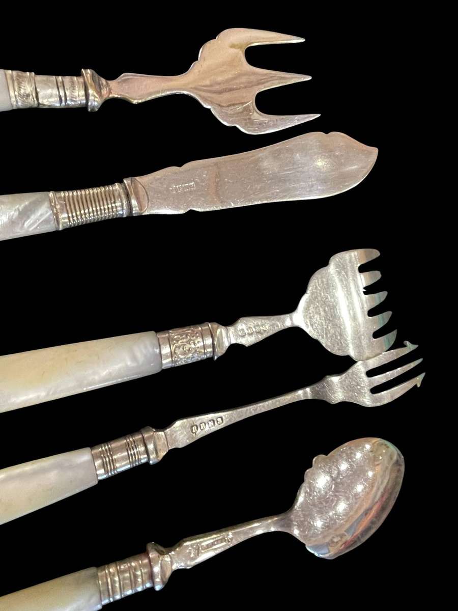 Cutlery mother of pearl x5