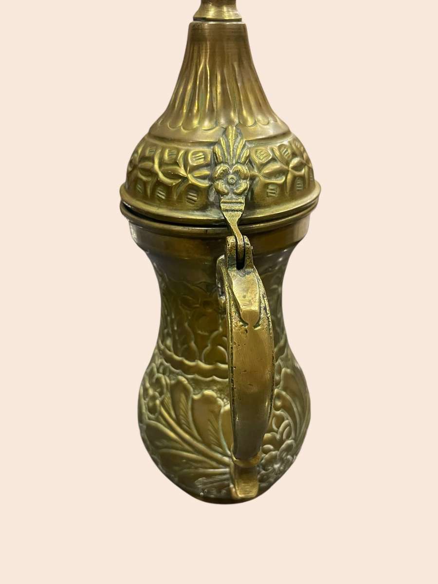 Coffee pot Turkish Dallah brass