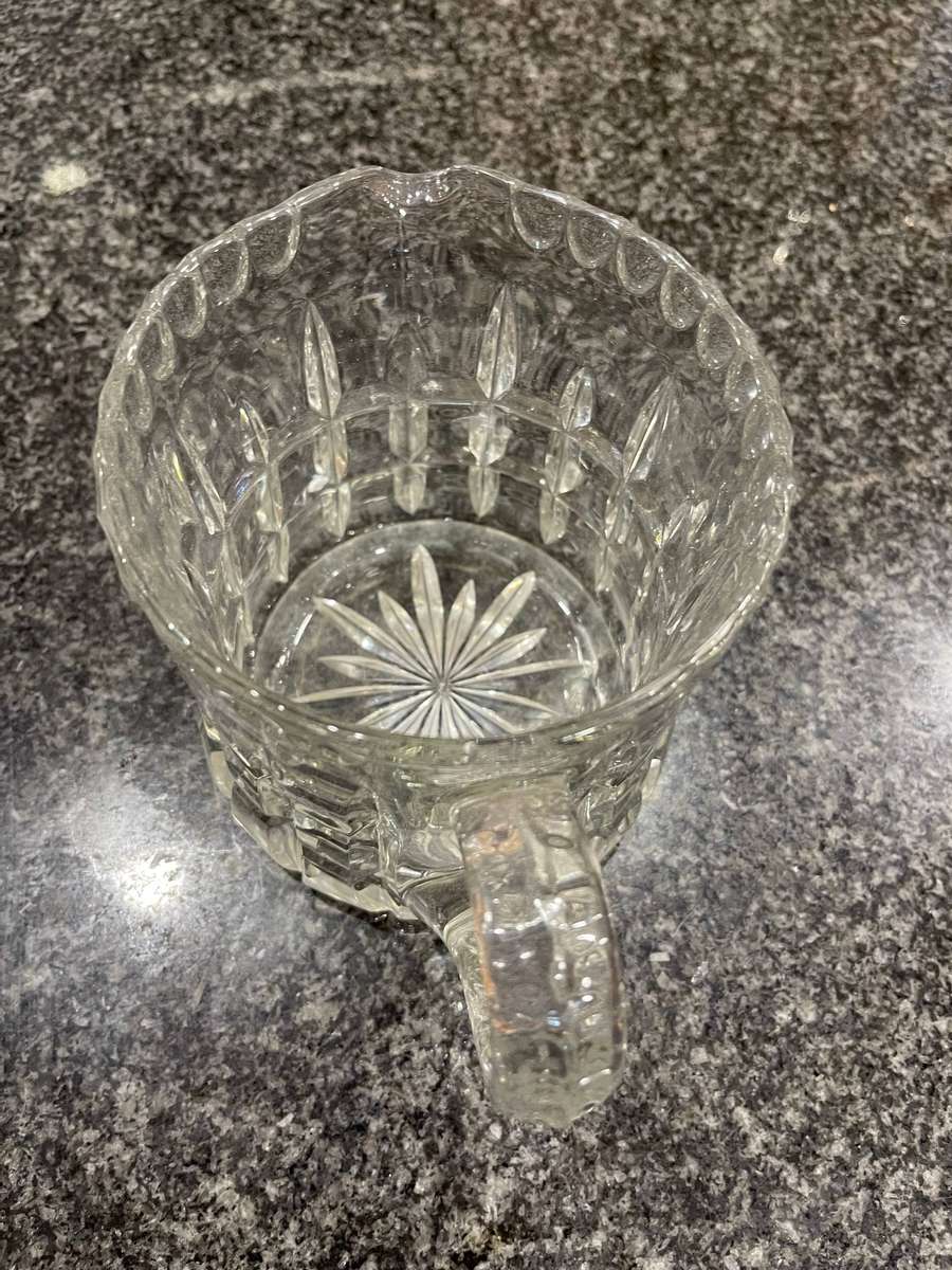 Jug water/juice cut glass