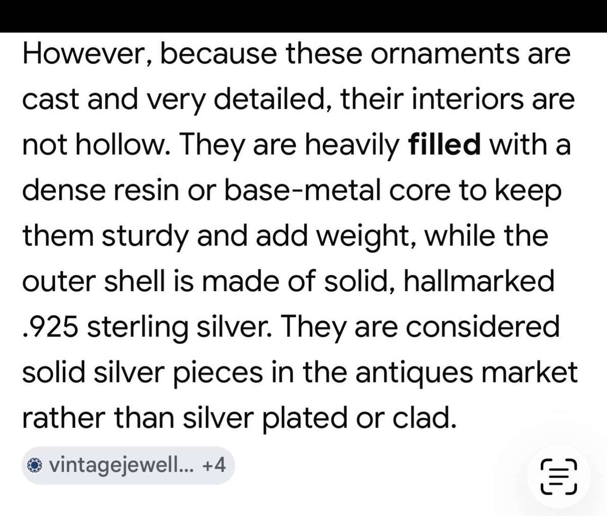 Ornament Sterling silver