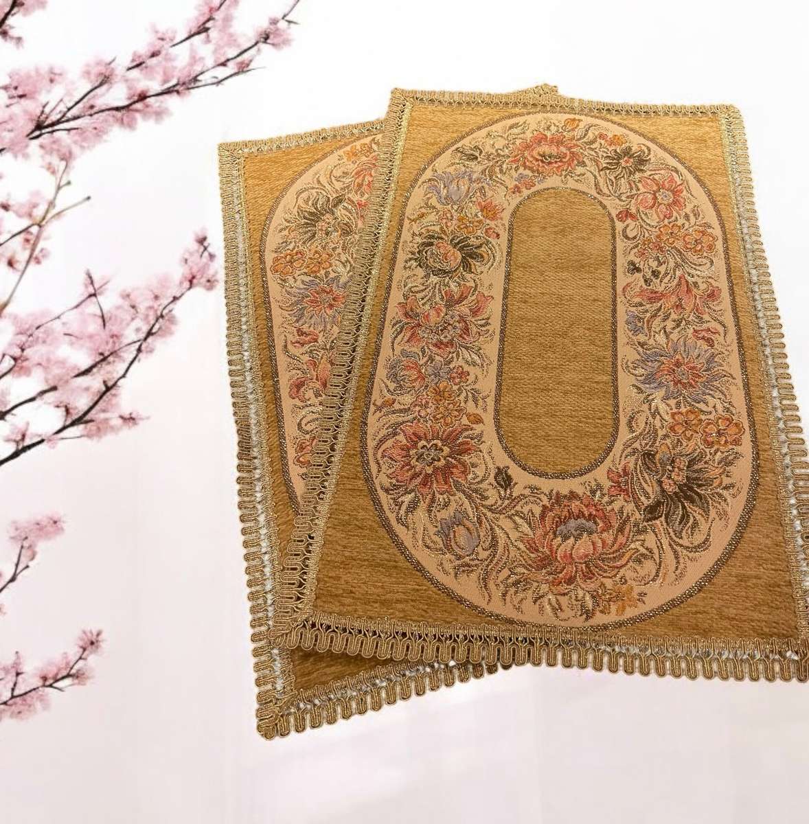 Doilies velveteen each(21)