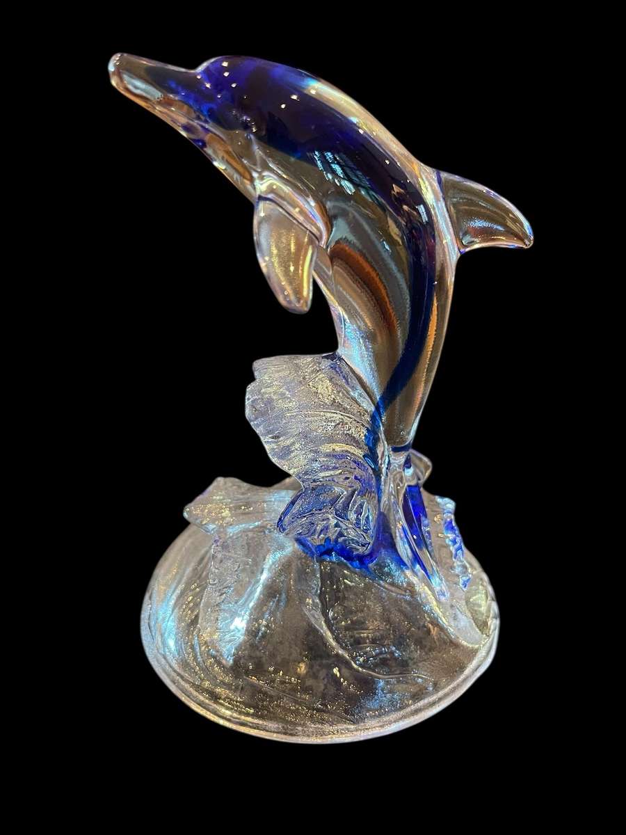 Ornament dolphin Cristal darque each
