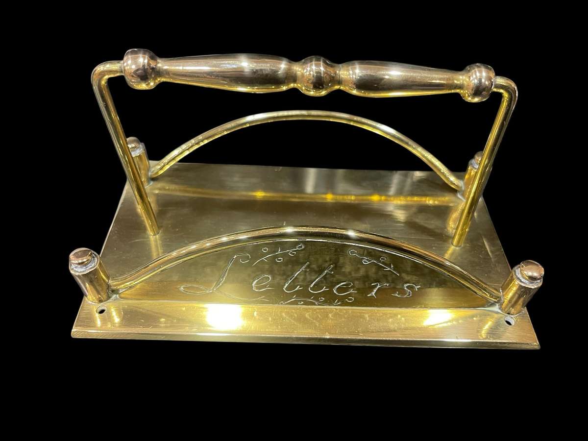 Letter holder brass