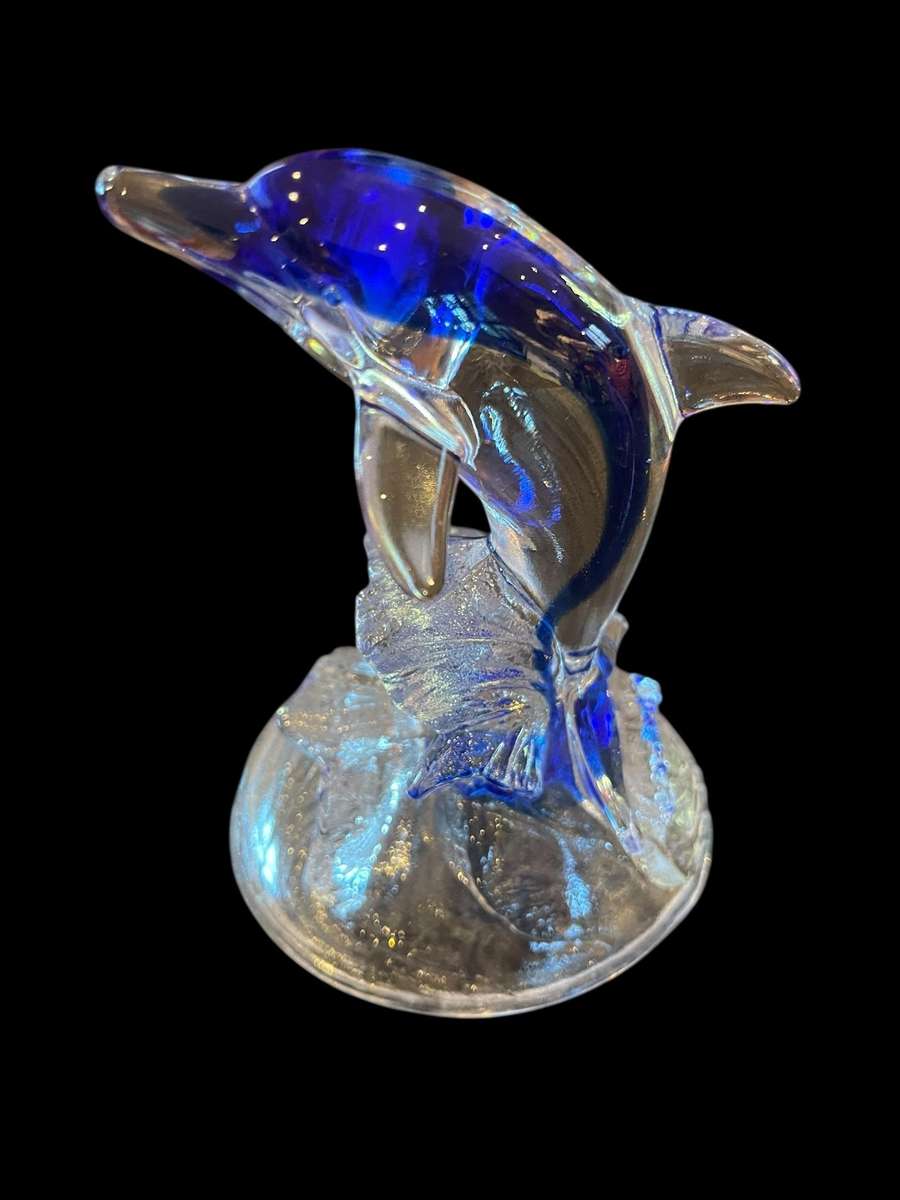 Ornament dolphin Cristal darque each