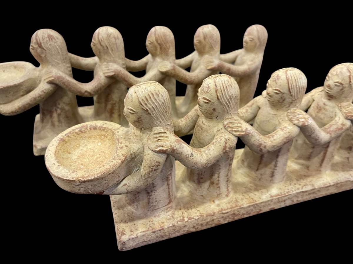 Ornament/candle holder Mayan/Aztec