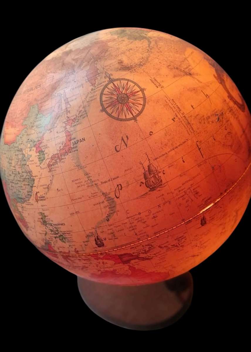 World globe light