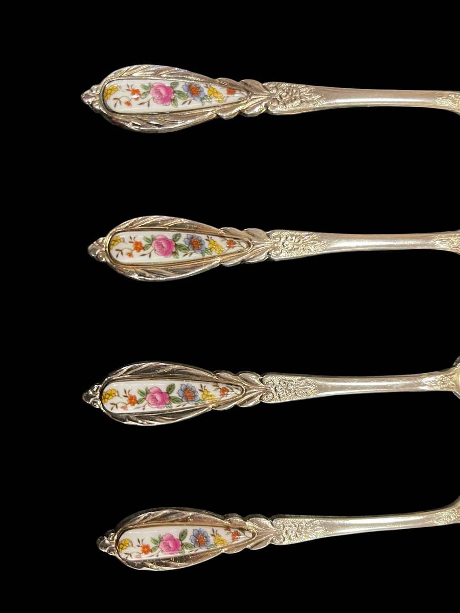 Teaspoons porcelain topped