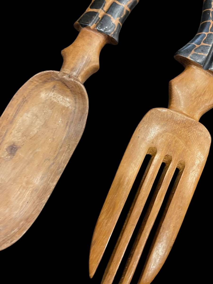 Salad servers wood