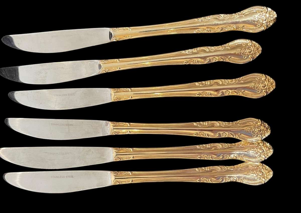 Cutlery gold plated