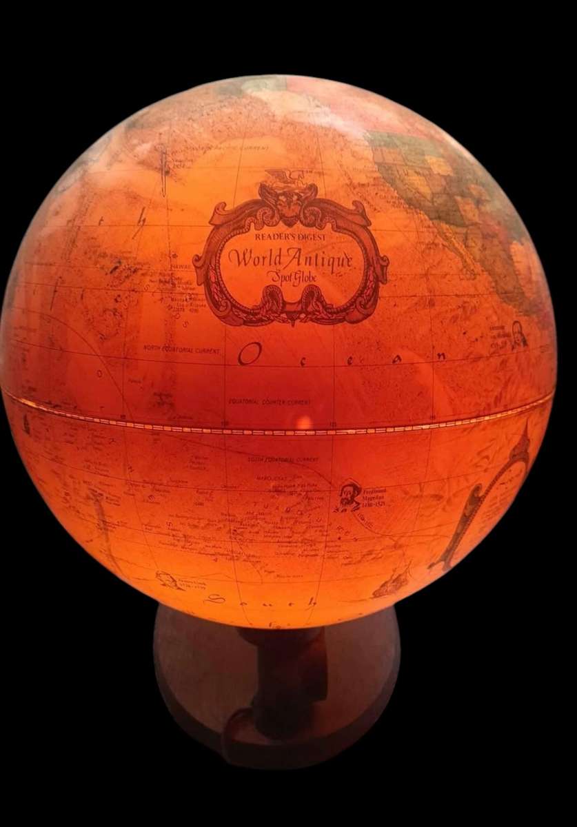 World globe light