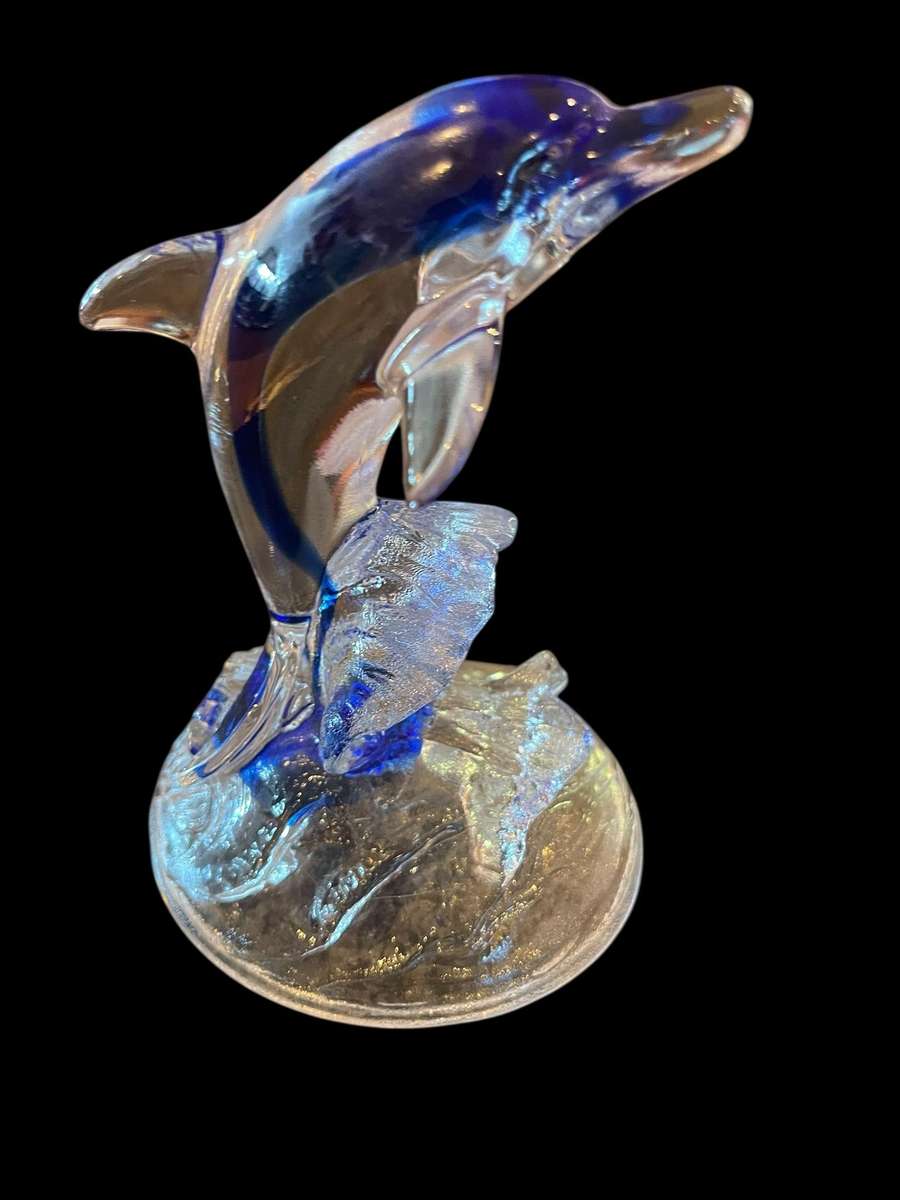 Ornament dolphin Cristal darque each