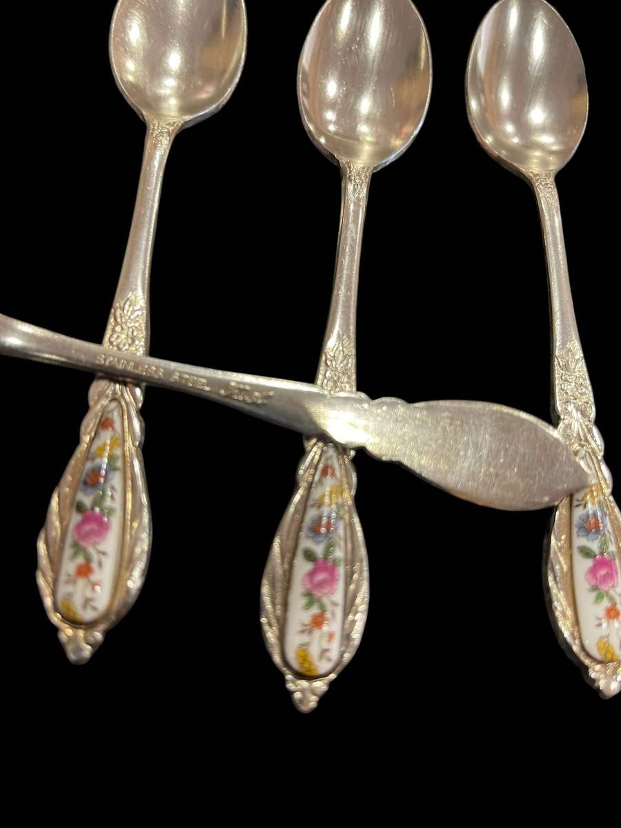 Teaspoons porcelain topped