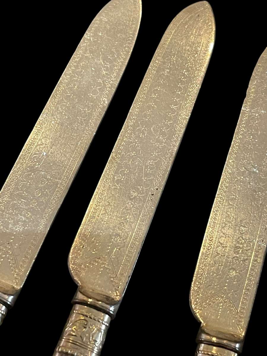 Forks knives mother of pearl set