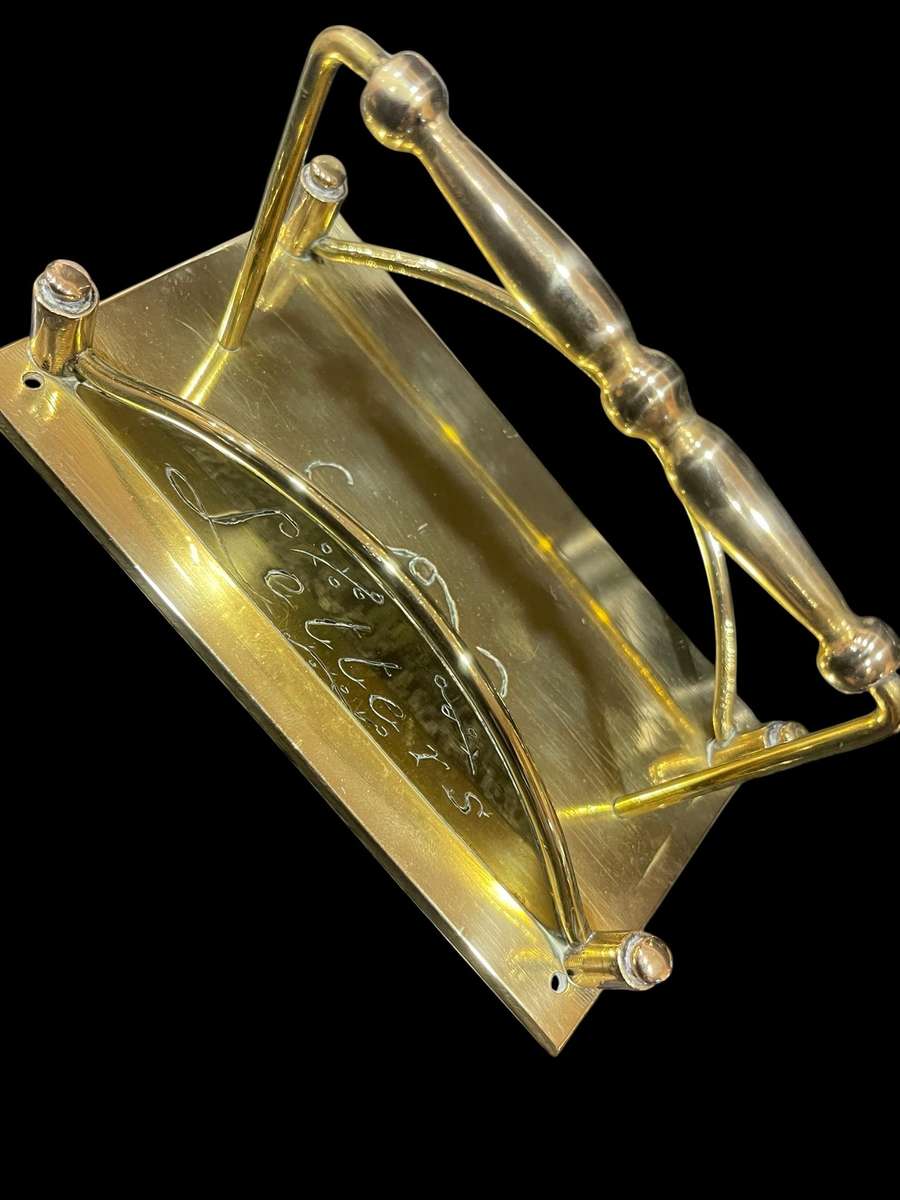 Letter holder brass