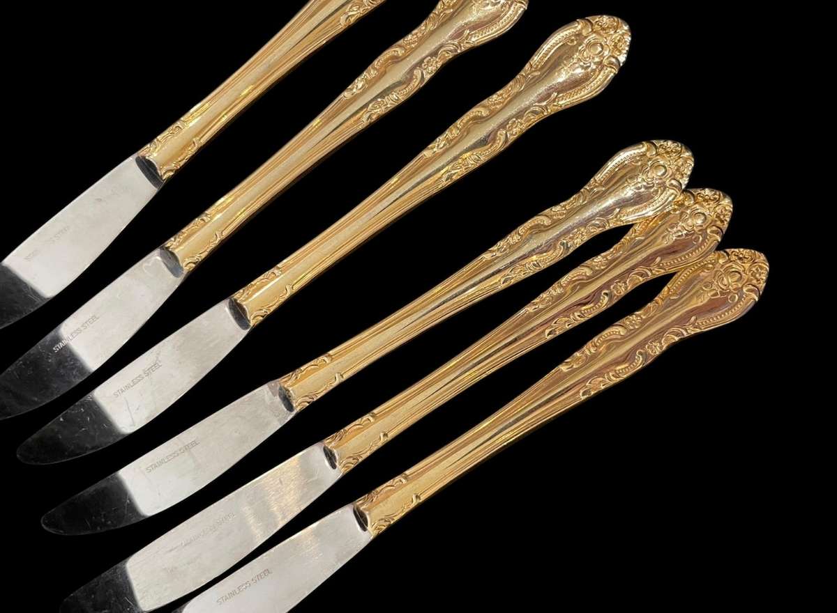 Cutlery gold plated