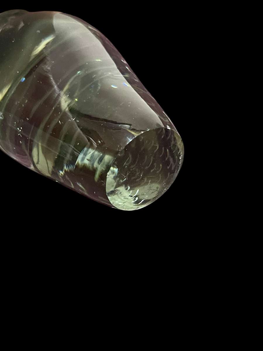 Paper weight owl glass