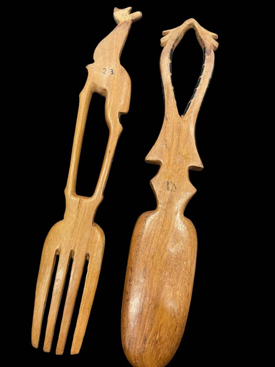 Salad servers wood