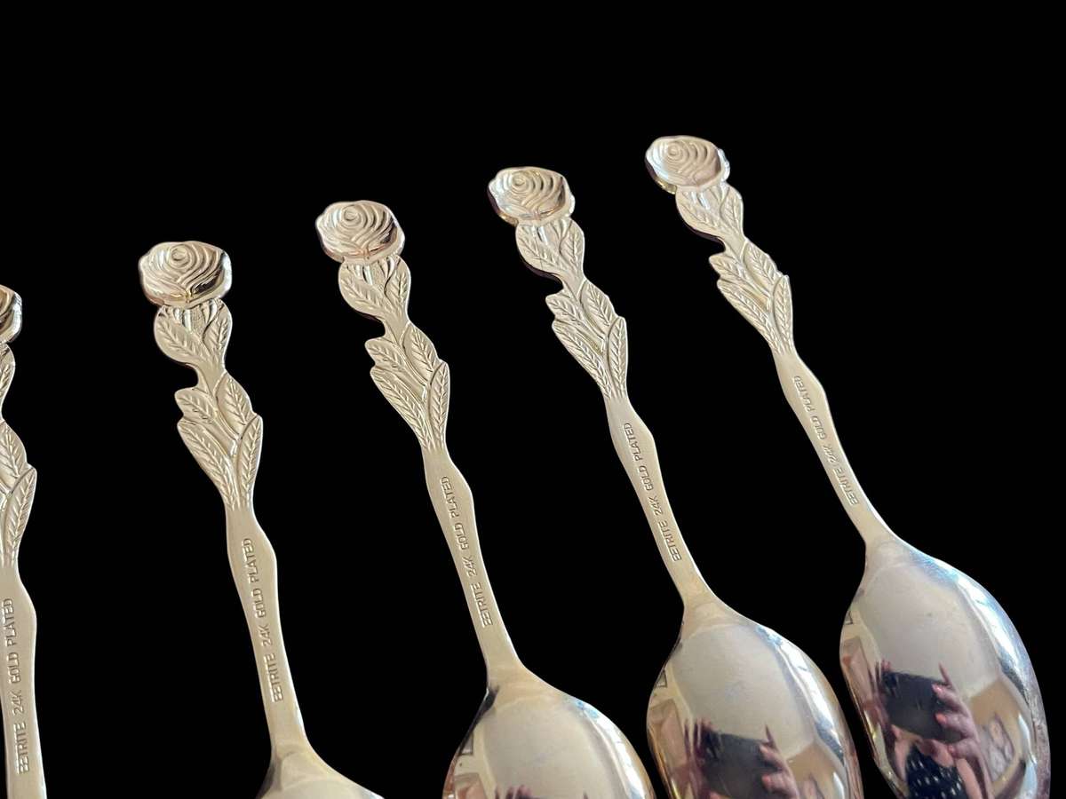 Teaspoons Eetrite gold plated(NR46)