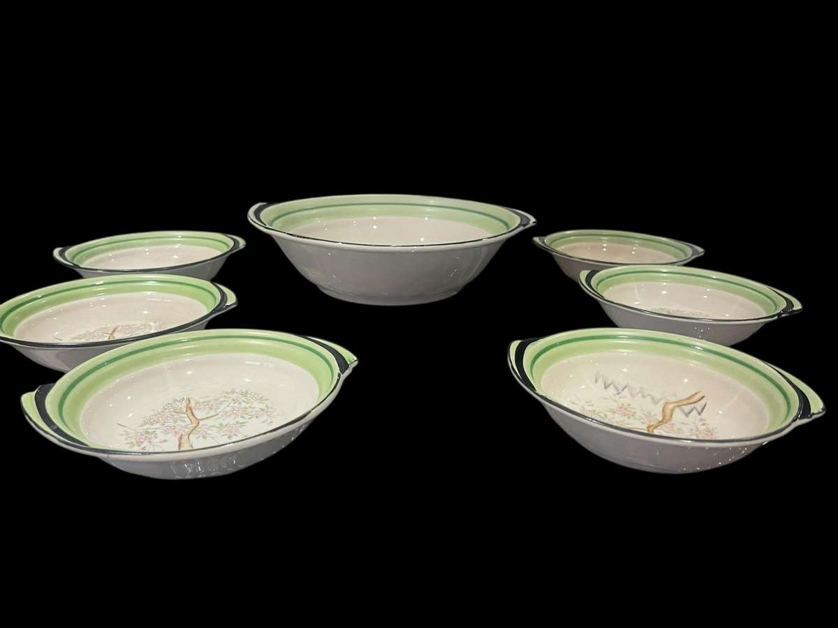 Candle holders set porcelain