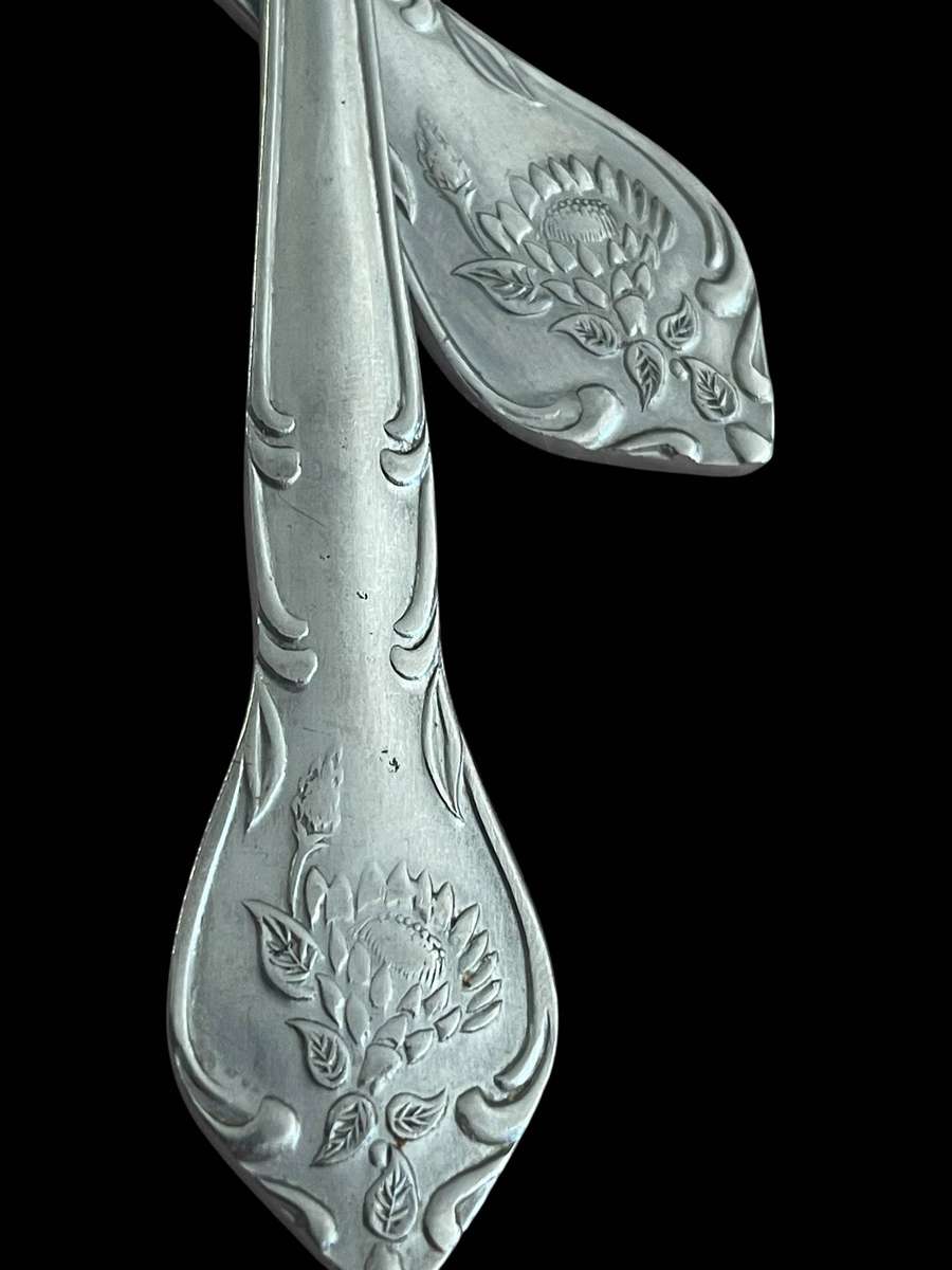 Serving spoon & fork set Eetrite Protea