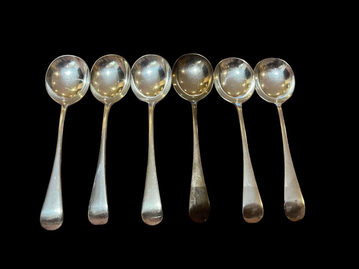 Soup spoons x6(NR11)