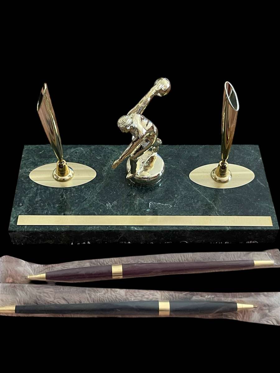 Desk pen stand marble