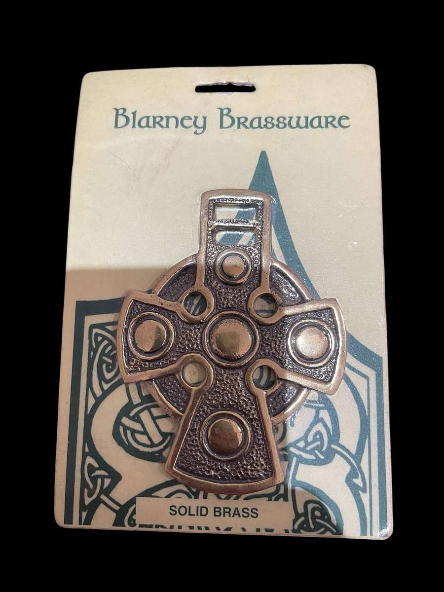 Ornament Celtic cross brass