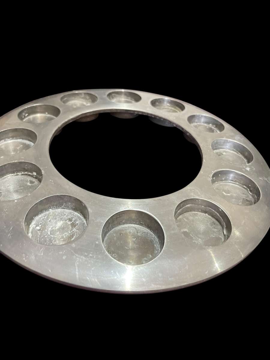 Wine bottle cooler pewter/aluminium